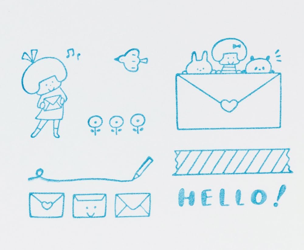 Mizutama x mark's Rubber Stamp Sets