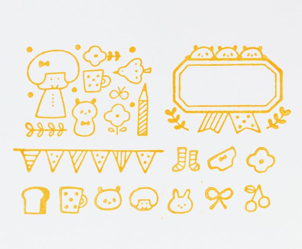 Mizutama x mark's Rubber Stamp Sets