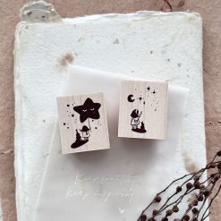 Nove Little Ordinary People Rubber Stamps Rabbit Star