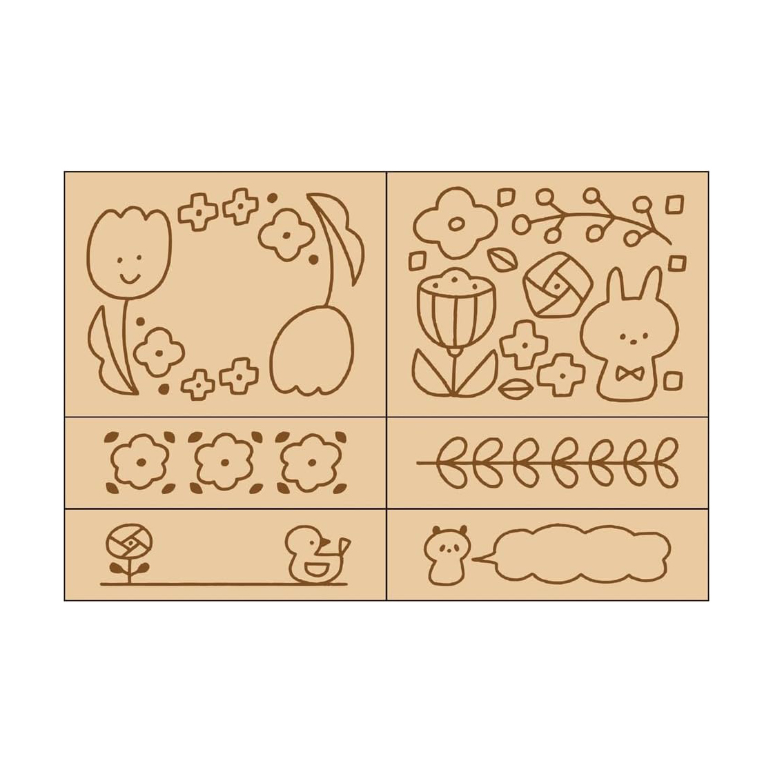Mizutama x mark's Rubber Stamp Sets