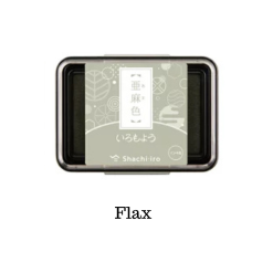 Shachihata Warabe Ink Pad NEW Colours Flax