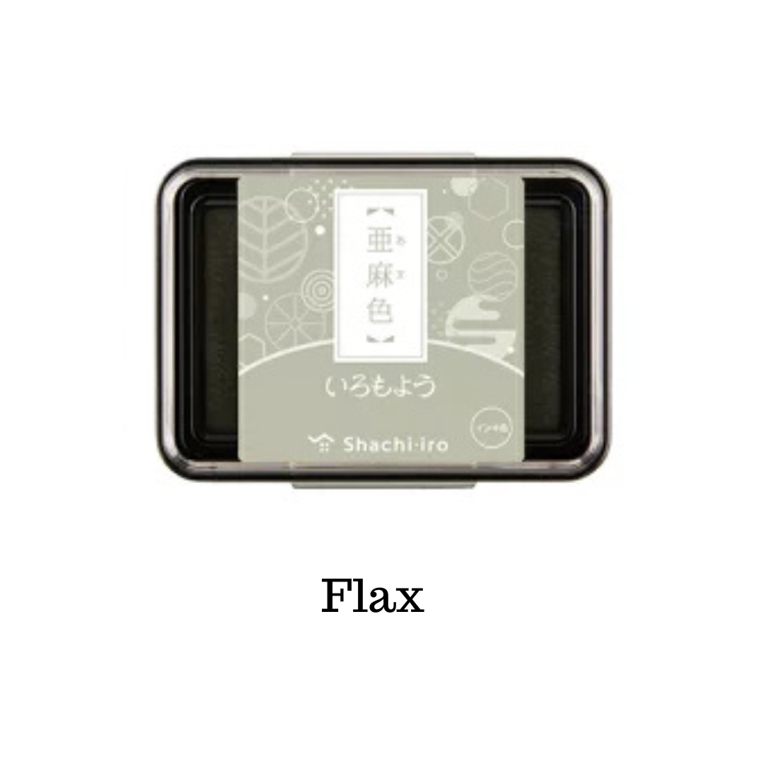Shachihata Warabe Ink Pad NEW Colours Flax