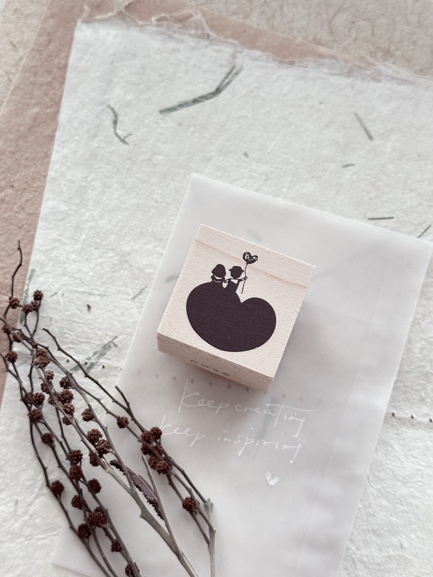 Nove Little Ordinary People Rubber Stamps Couple