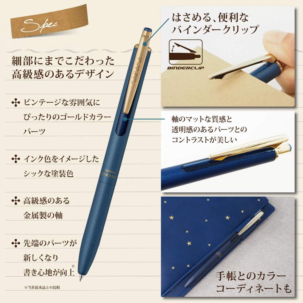 Zebra Sarasa Grand Vintage Colours Gel Ballpoint Pen 0.3/0.5mm - Image 16