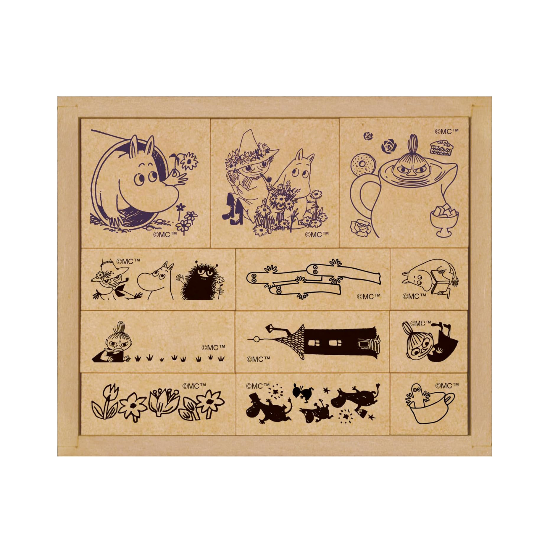 Studio Ghibli Moomin Rubber Stamp Set
