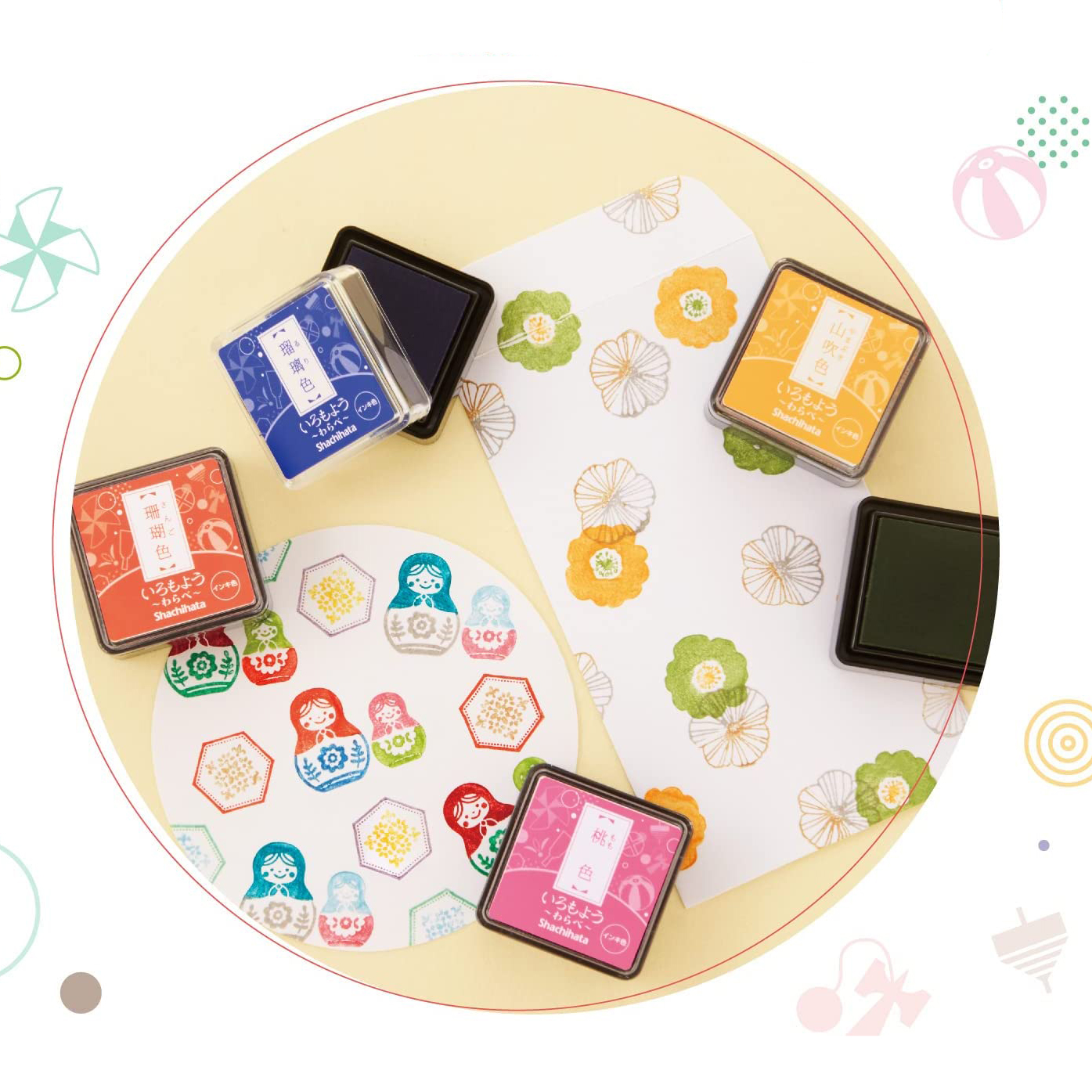 Shachihata Warabe Mini Ink Pad