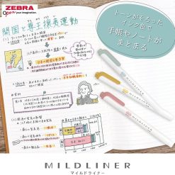 Zebra Mildliner 2025 Calm Mild Set - Twin Tip Highlighters
