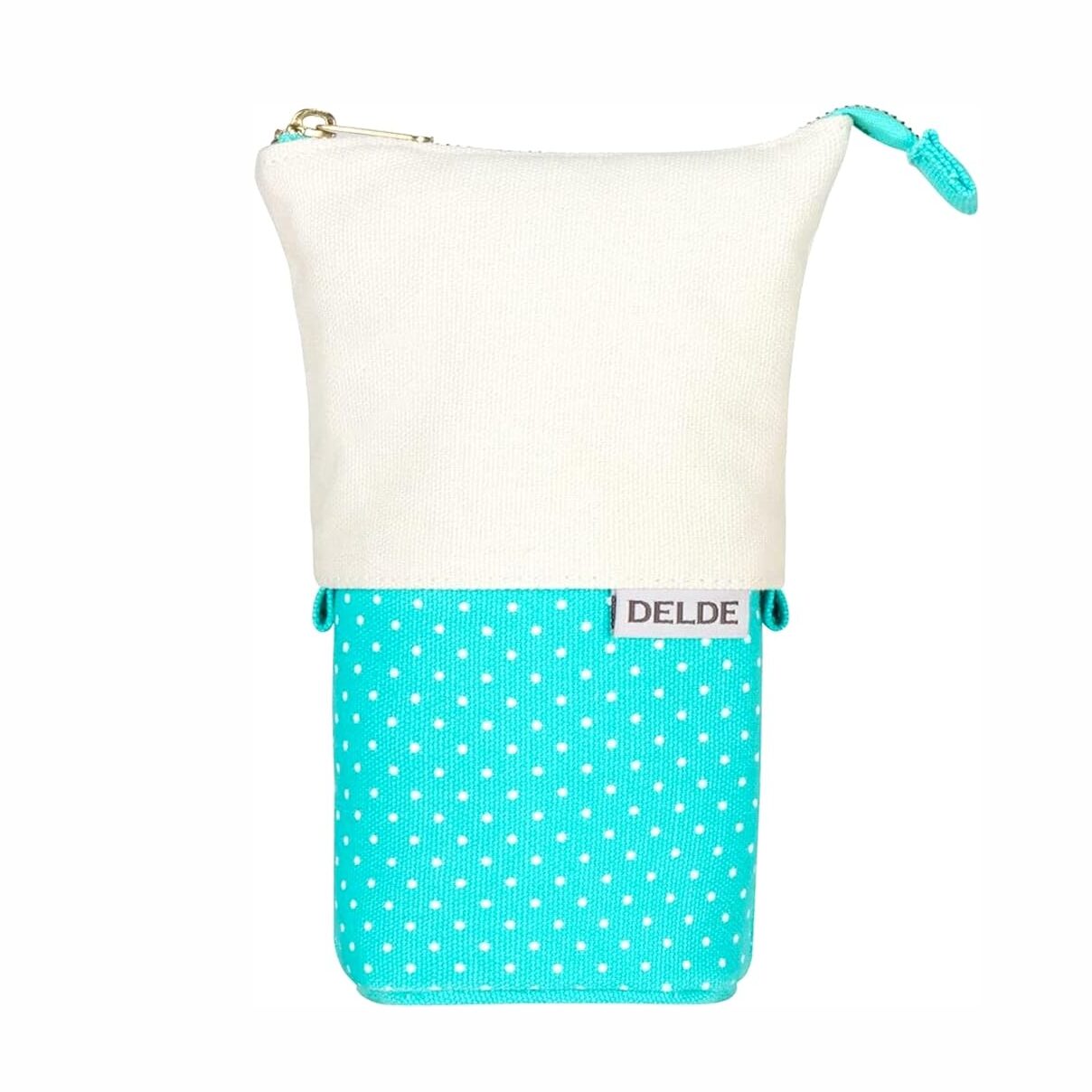 Sun-Star Delde Slide Pen Pouch - Polka Dot Mint