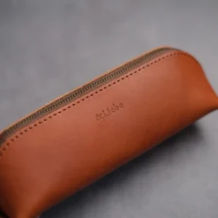 &Liebe Tochigi Leather Pen Pouch Brown