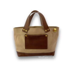 The Superior Labor Engineer Bag Petite - Beige with Leather Bottom
