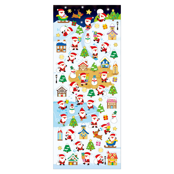 Mind Wave Winter Limited Stickers - Santa Village