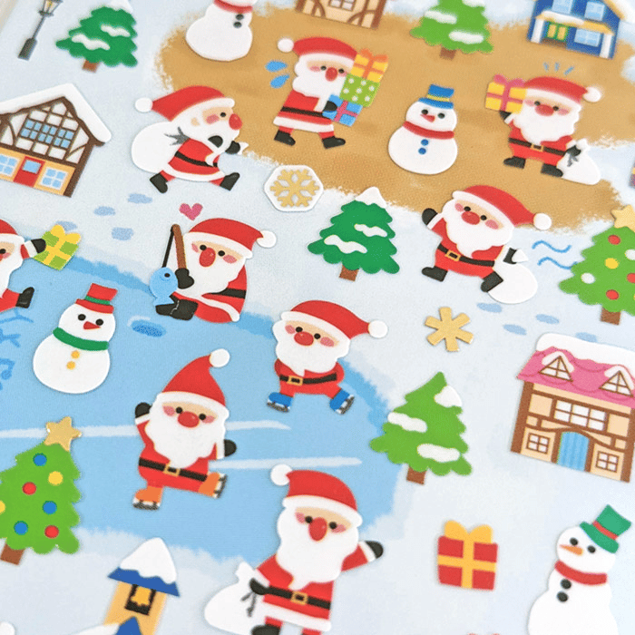 Mind Wave Winter Limited Stickers - Santa Village