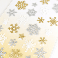 Mind Wave Winter Limited Stickers - Gold Silver White Snowflakes