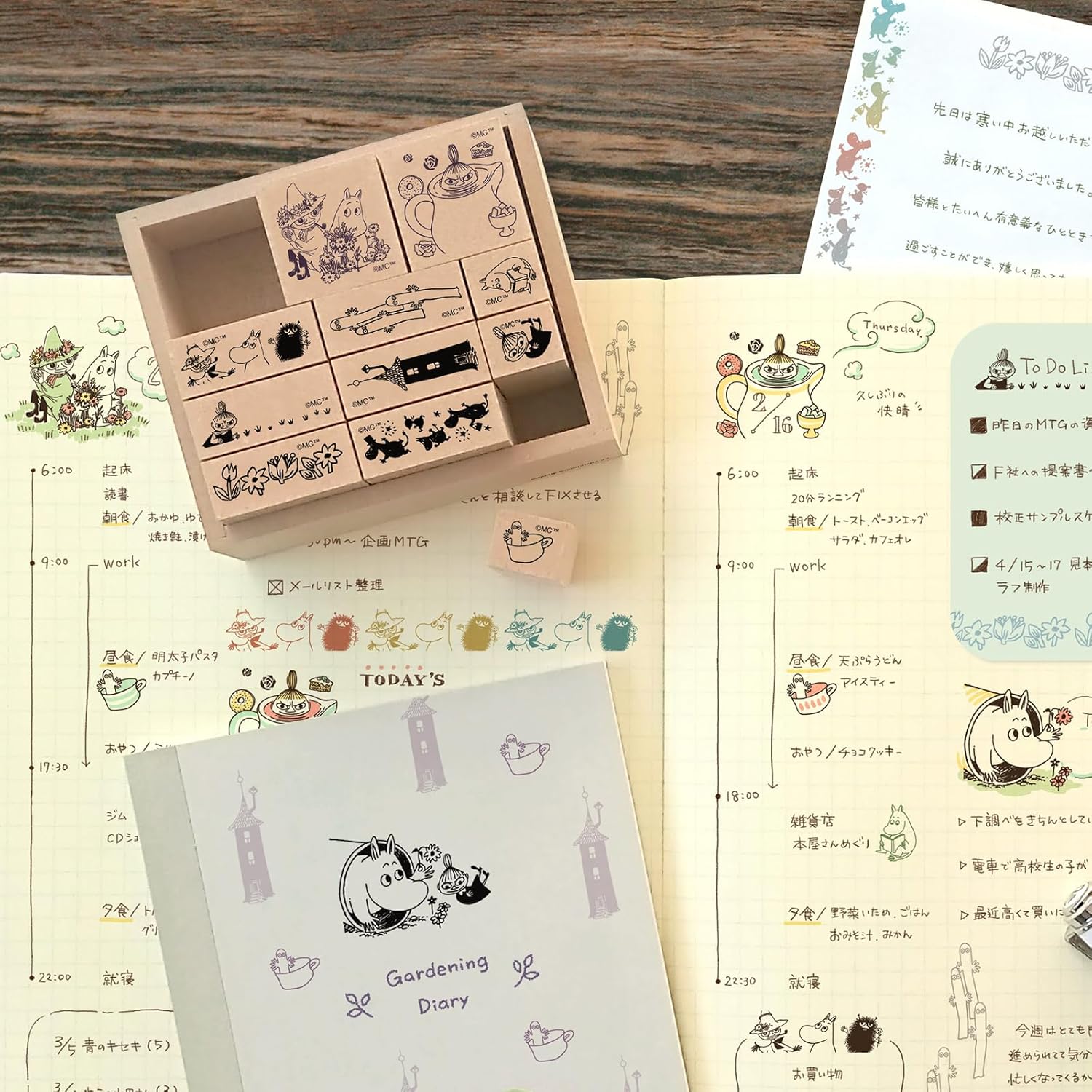 Studio Ghibli Moomin Rubber Stamp Set