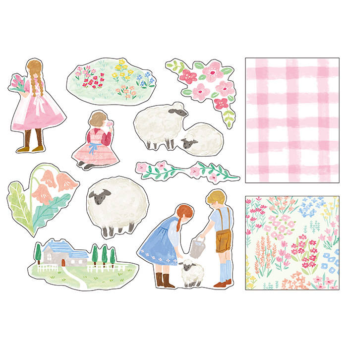 Mind Wave Blooming Stickers (6 designs)