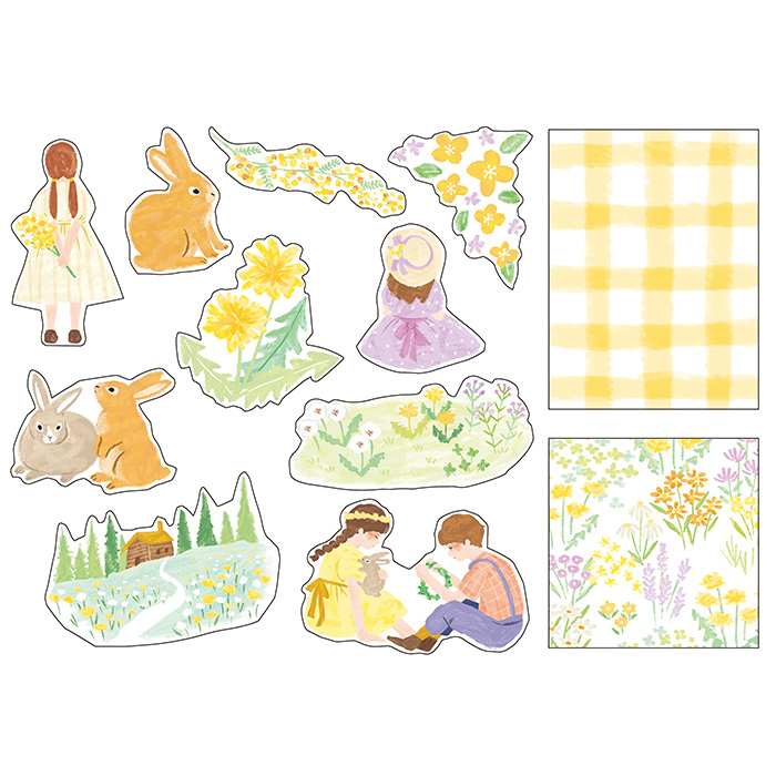 Mind Wave Blooming Stickers (6 designs)