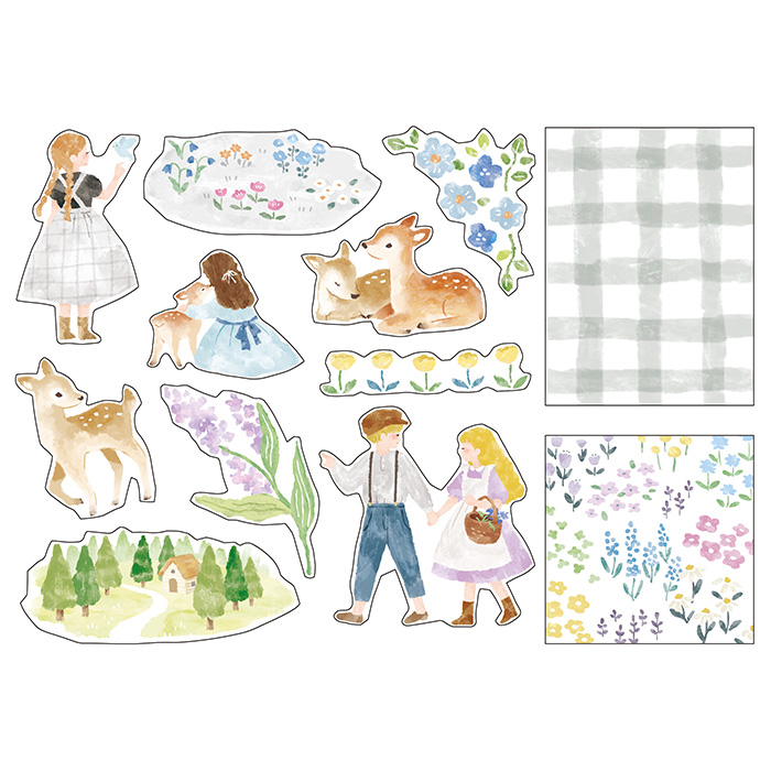 Mind Wave Blooming Stickers (6 designs)