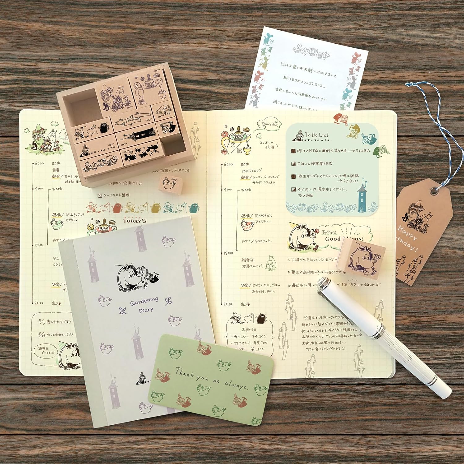 Studio Ghibli Moomin Rubber Stamp Set