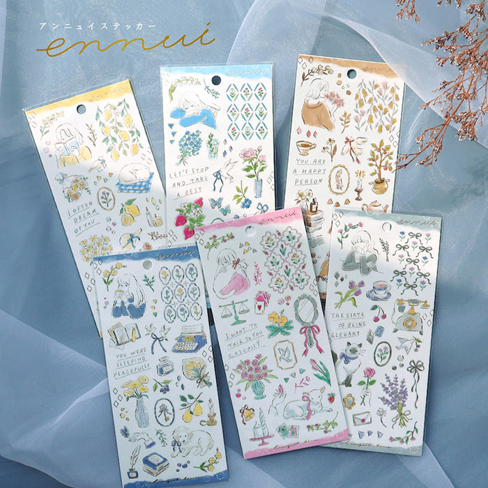 Mind Wave Ennui Stickers (6 designs)