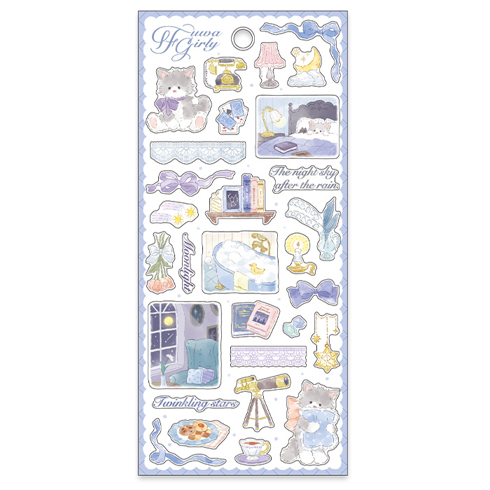 Mind Wave Fuwa Girly Stickers (6 designs)