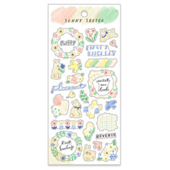 Mind Wave Sunny Sketch Stickers (6 designs) Rabbit