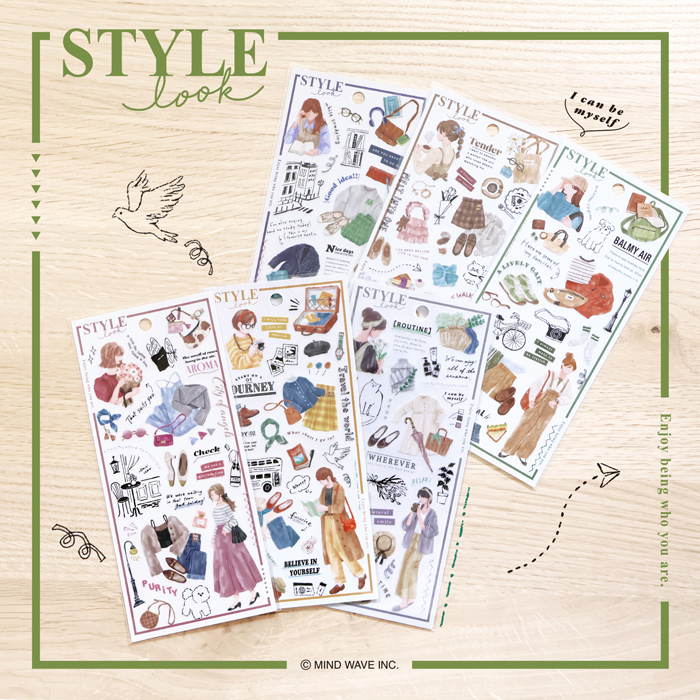 Mind Wave Style Look Stickers (6 designs)