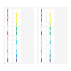 Midori Index Label Chiratto 24 Colours Vivid