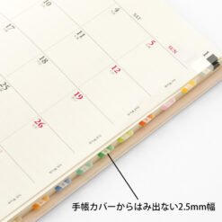 Midori Index Label Chiratto Number Colour