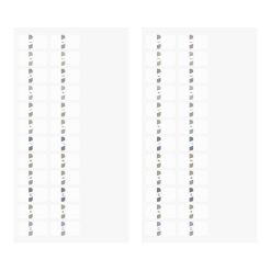 Midori Index Label Chiratto Number Grey