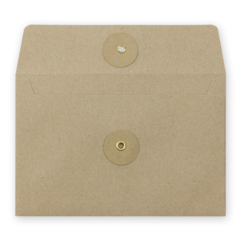 TRAVELER'S Company Kraft Envelope with String M - Brown - Image 2
