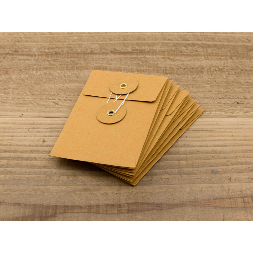 Traveler's Company Kraft Envelope with String S - Orange