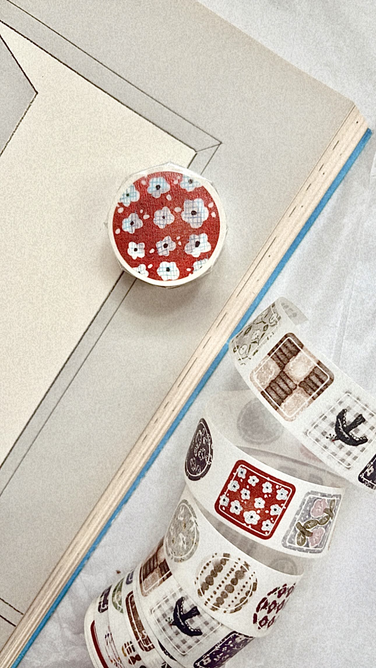 Pion Die Cut Washi Tape - Coaster