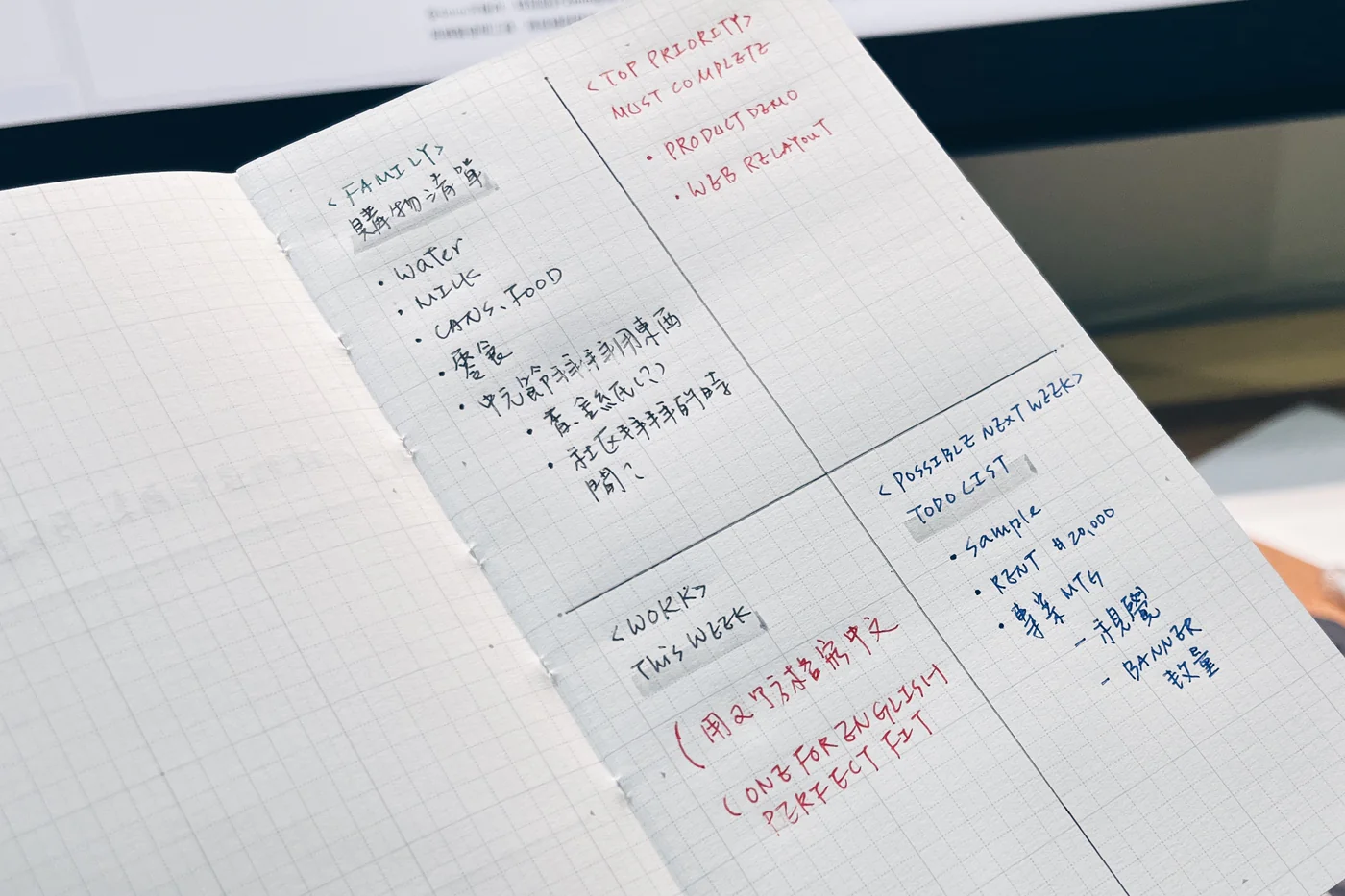 Take a Note "Record" - LITE Undated Monthly Planner