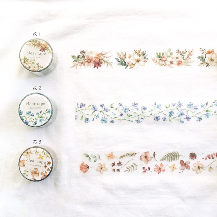 Mind Wave Clear Tape - Lyric Flowers