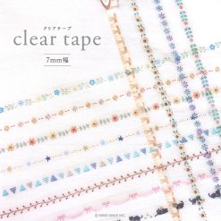 Mind Wave Slim Clear Tape - Stitch Flower 1