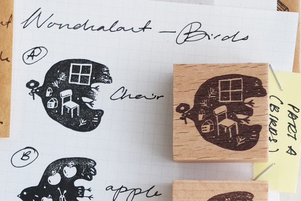 Kurukynki NonChalant Collection - Non-Birds Rubber Stamps