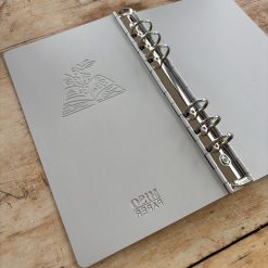 Miso Paper A5 Slim Aluminium Ring Binder - Sticker and Tape Storage - Image 4
