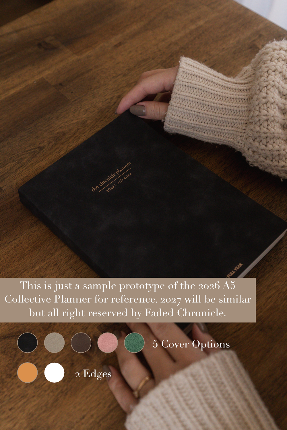 Faded Chronicle 2027 A5 Planner Full Year