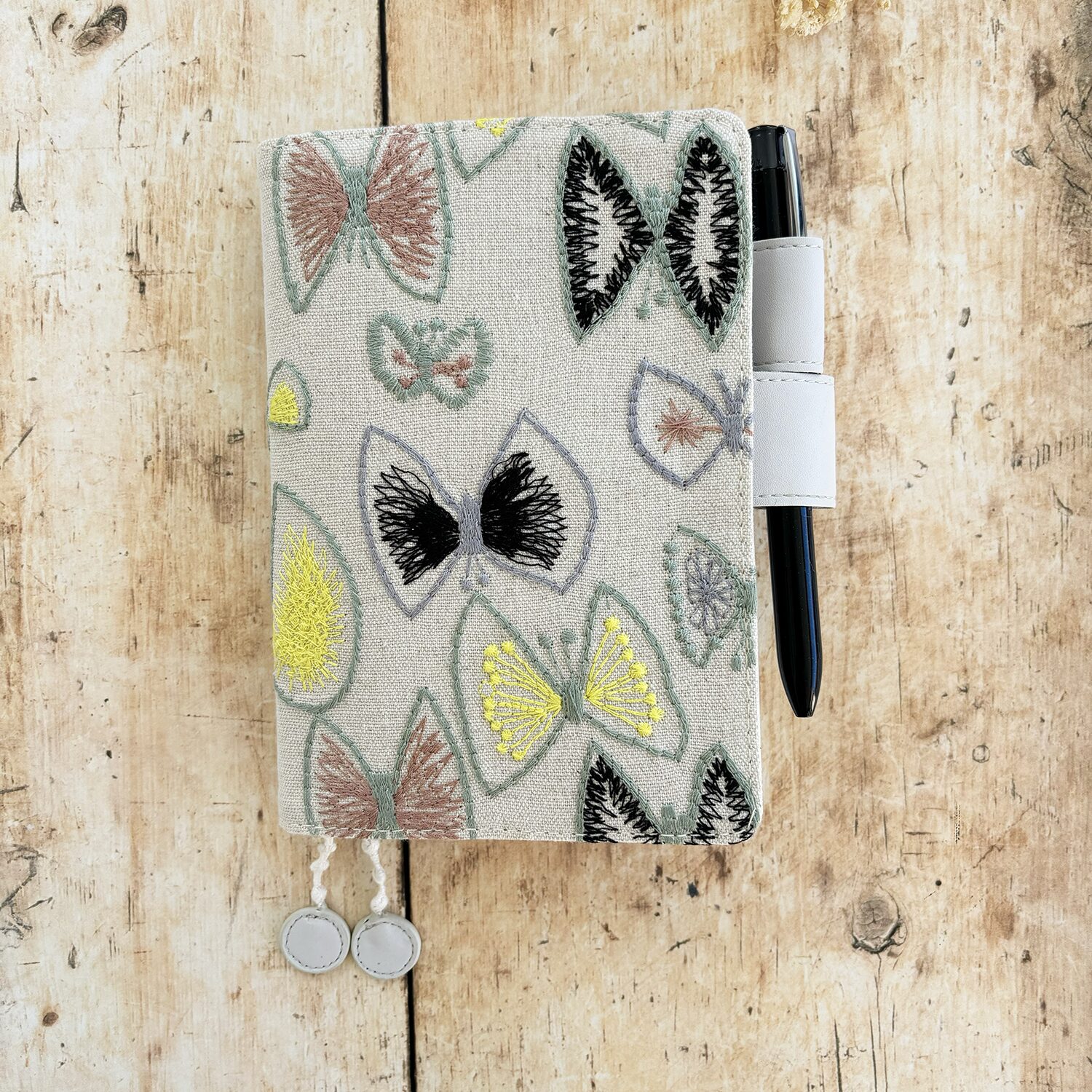 Hobonichi-Style A6 Notebook Cover - Butterflies