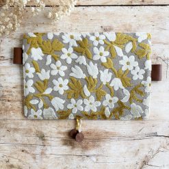 Hobonichi-Style A6 Notebook Cover - Vintage Flowers