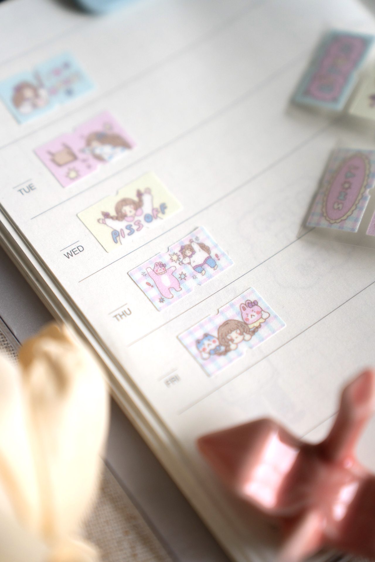 Sho Little Happiness Label Stickers Roll - Angry Besties - Image 2