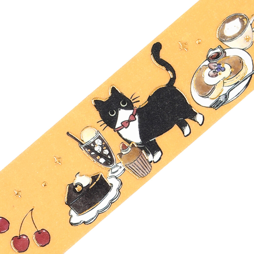 BGM Cafe Kuroneko Washi Tape