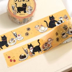 BGM Cafe Kuroneko Washi Tape