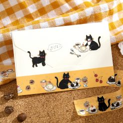 BGM Cafe Kuroneko Washi Tape