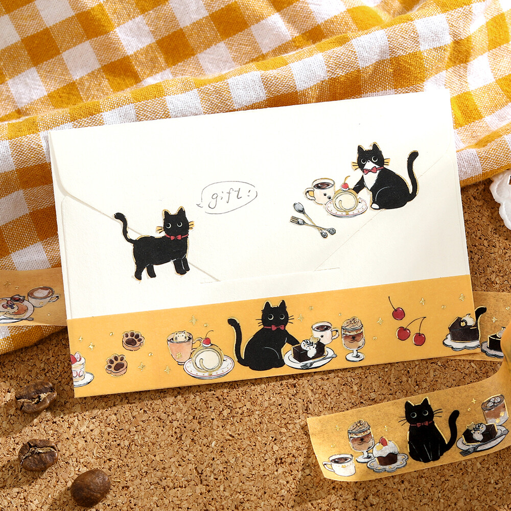 BGM Cafe Kuroneko Washi Tape