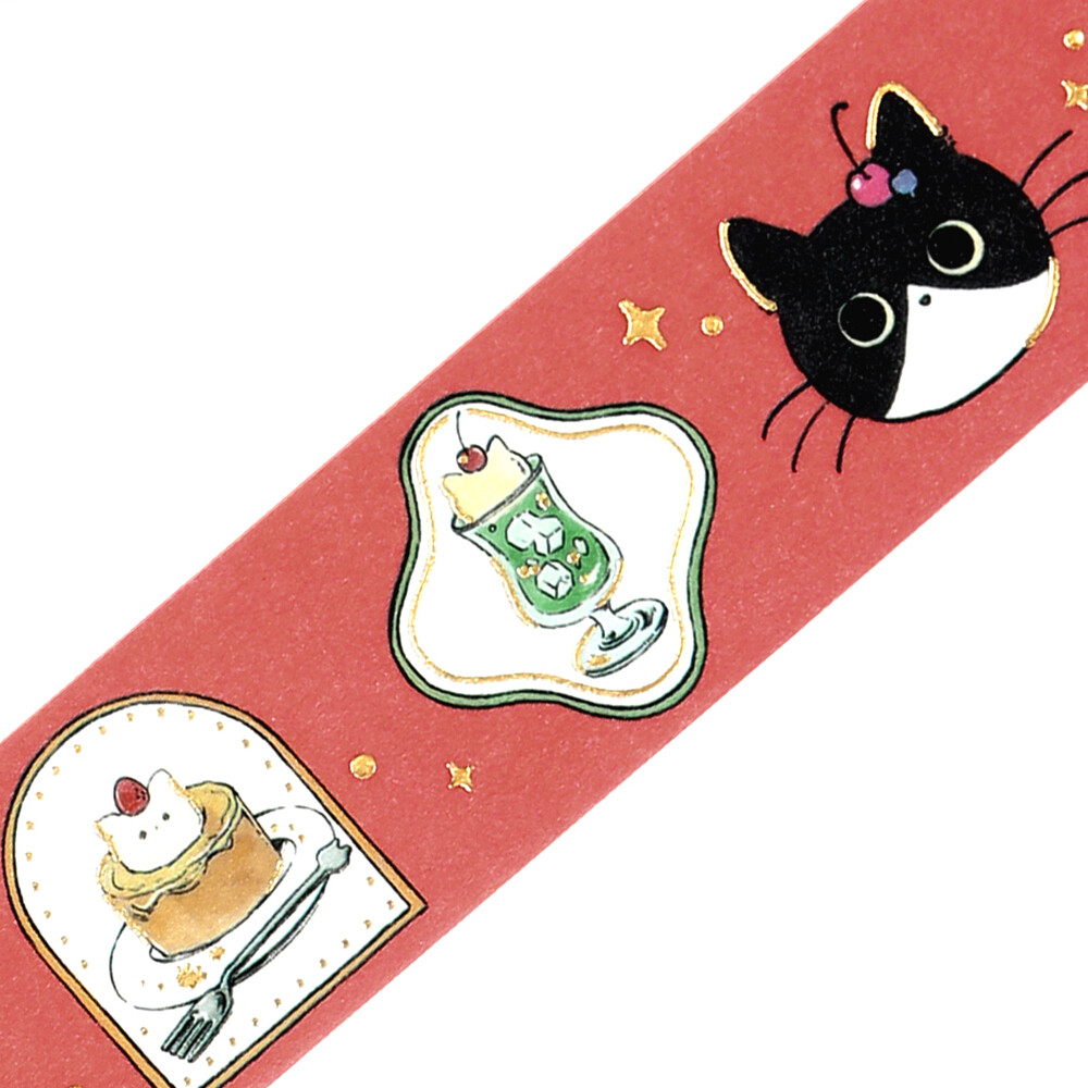 BGM Cafe Kuroneko Washi Tape