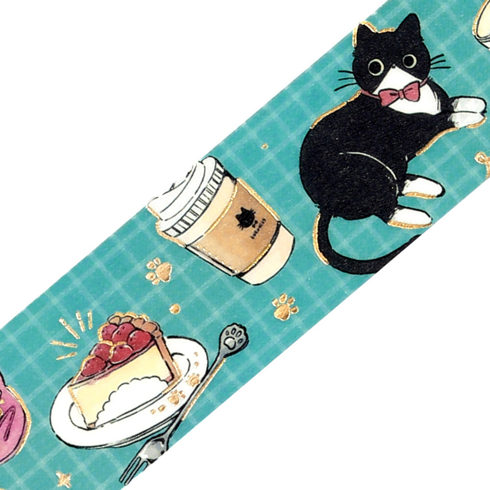 BGM Cafe Kuroneko Washi Tape