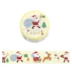 BGM Christmas Limited Washi Tape - Santa's Coming