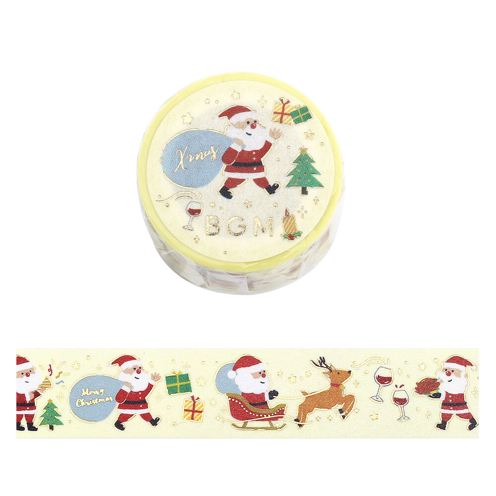 BGM Christmas Limited Washi Tape - Santa's Coming