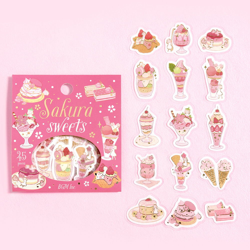 BGM Sakura Limited Washi Stickers - Sakura Sweets